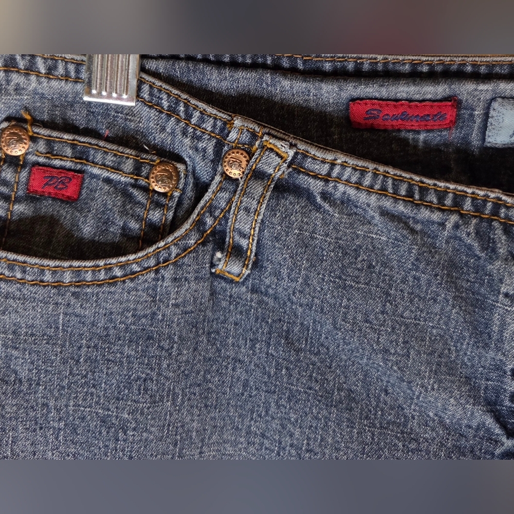 Vintage Paris Blues "Soulmate" Flare Jeans Size 5 Junior's - Picture 10 of 10